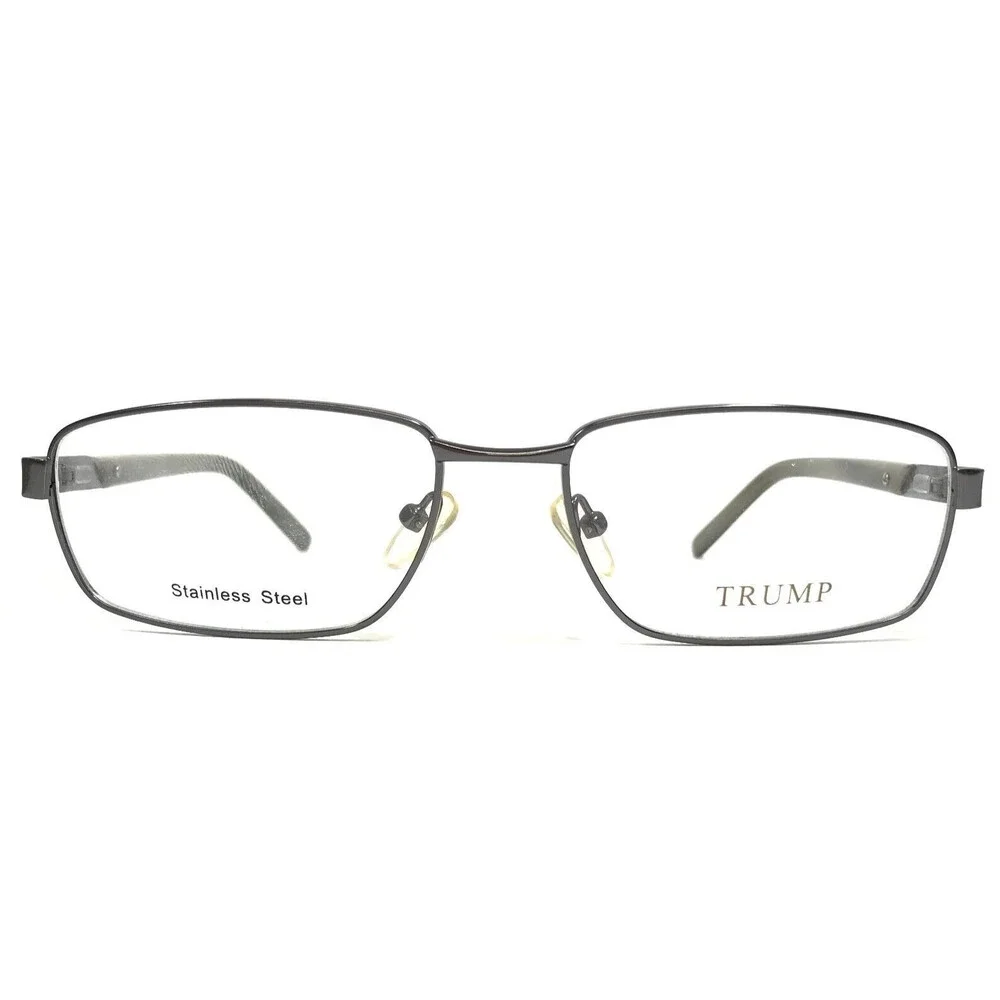 Donald Trump Eyeglasses Frames DT 70-3 Black Gray Green Rectangular 56-17-140